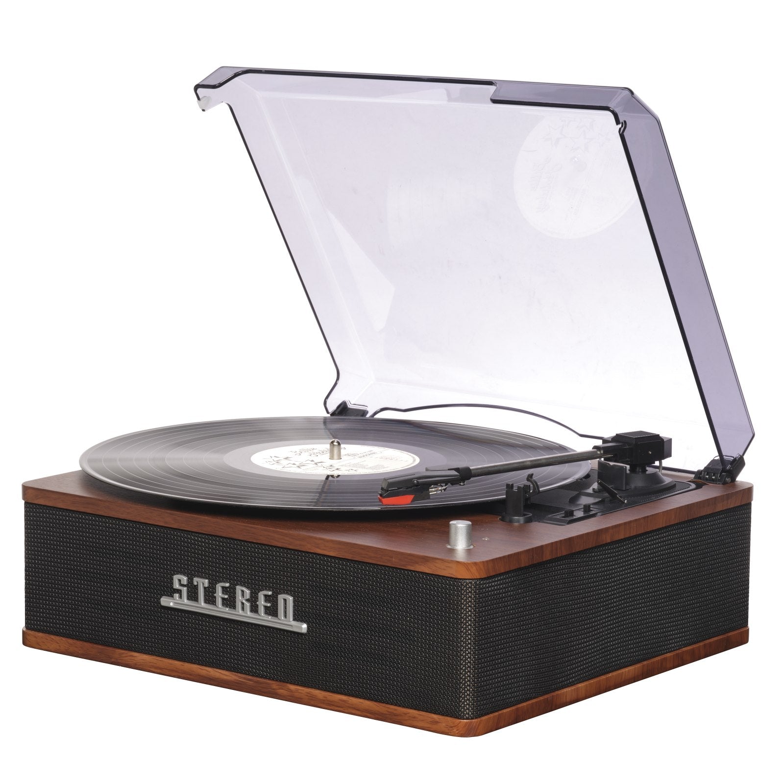 denver vpb 262 retro plattenspieler mit bluetooth 5 0 integrierten stereo lautsprechern 3 geschwindigkeiten auto stop und rca ausgang – Rückansicht – Produktbild von Soundmaxx Online