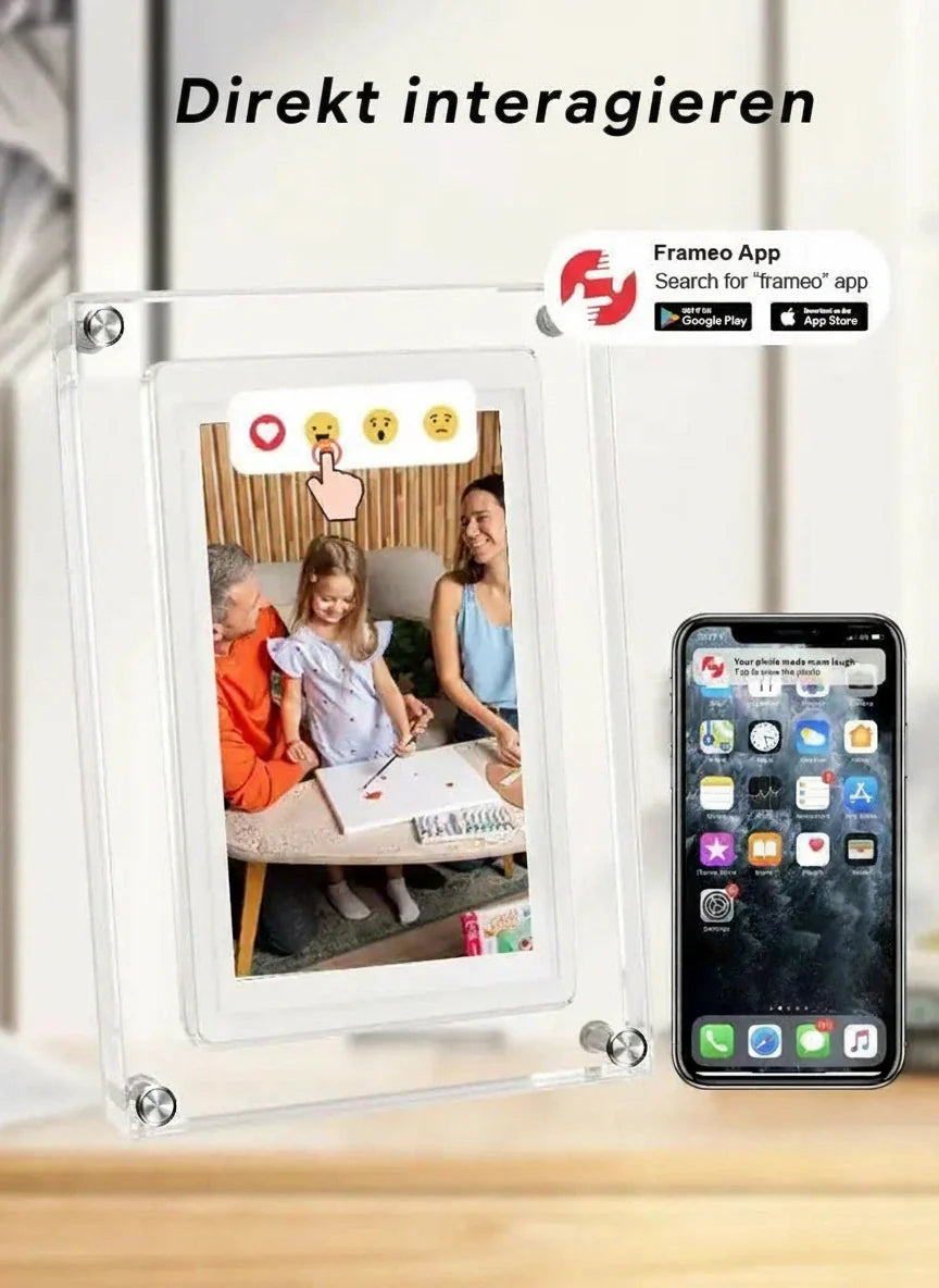 Frameo 5 Inch WiFi Digital Picture Frame 1280 * 720 IPS HD