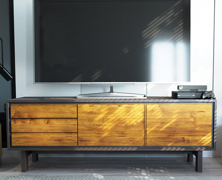 Barcelona HiFi-Sideboard 180 cm – Birke Massivholz