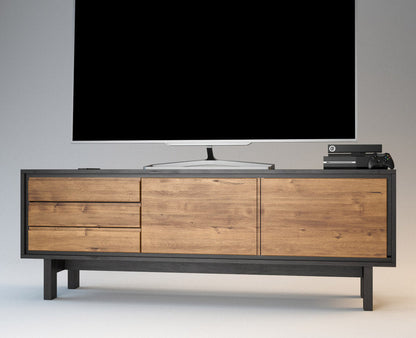 Barcelona HiFi-Sideboard 180 cm – Birke Massivholz