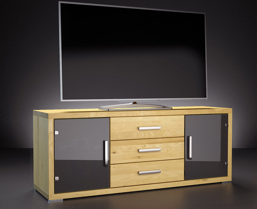 CREATO HiFi-Sideboard 160 cm – Birke Massivholz