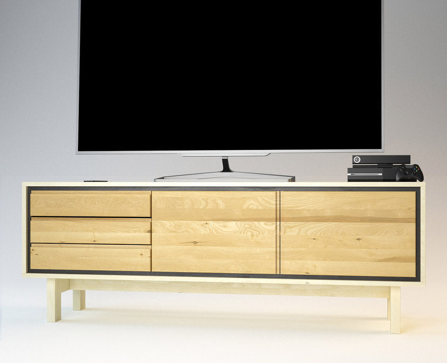 Barcelona HiFi-Sideboard 180 cm – Birke Massivholz