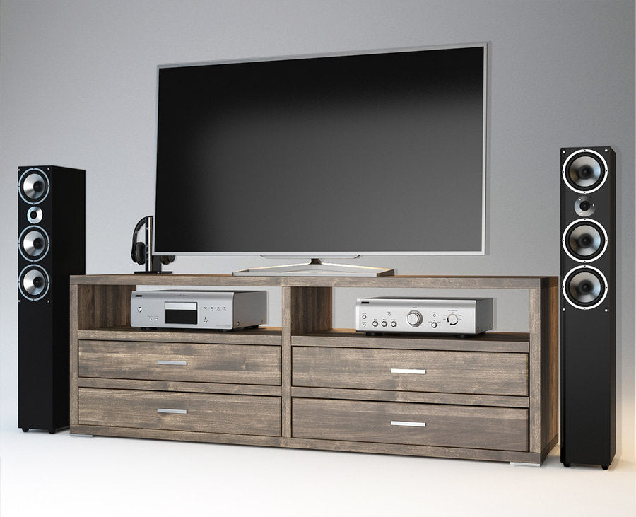 Pedenza HiFi-Sideboard 140 cm – Birke Massivholz