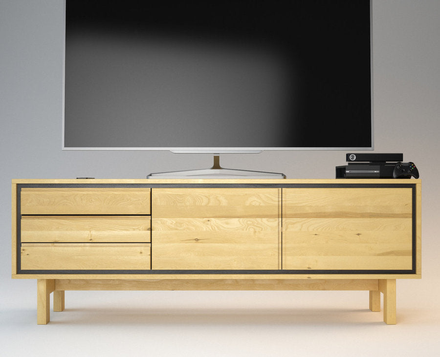 Barcelona HiFi-Sideboard 180 cm – Birke Massivholz