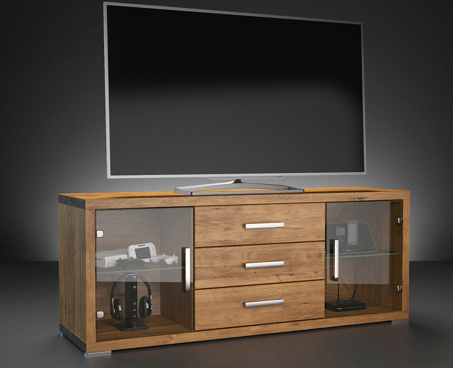 CREATO HiFi-Sideboard 160 cm – Birke Massivholz