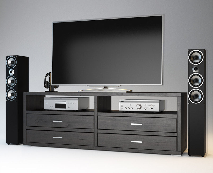 Pedenza HiFi-Sideboard 140 cm – Birke Massivholz