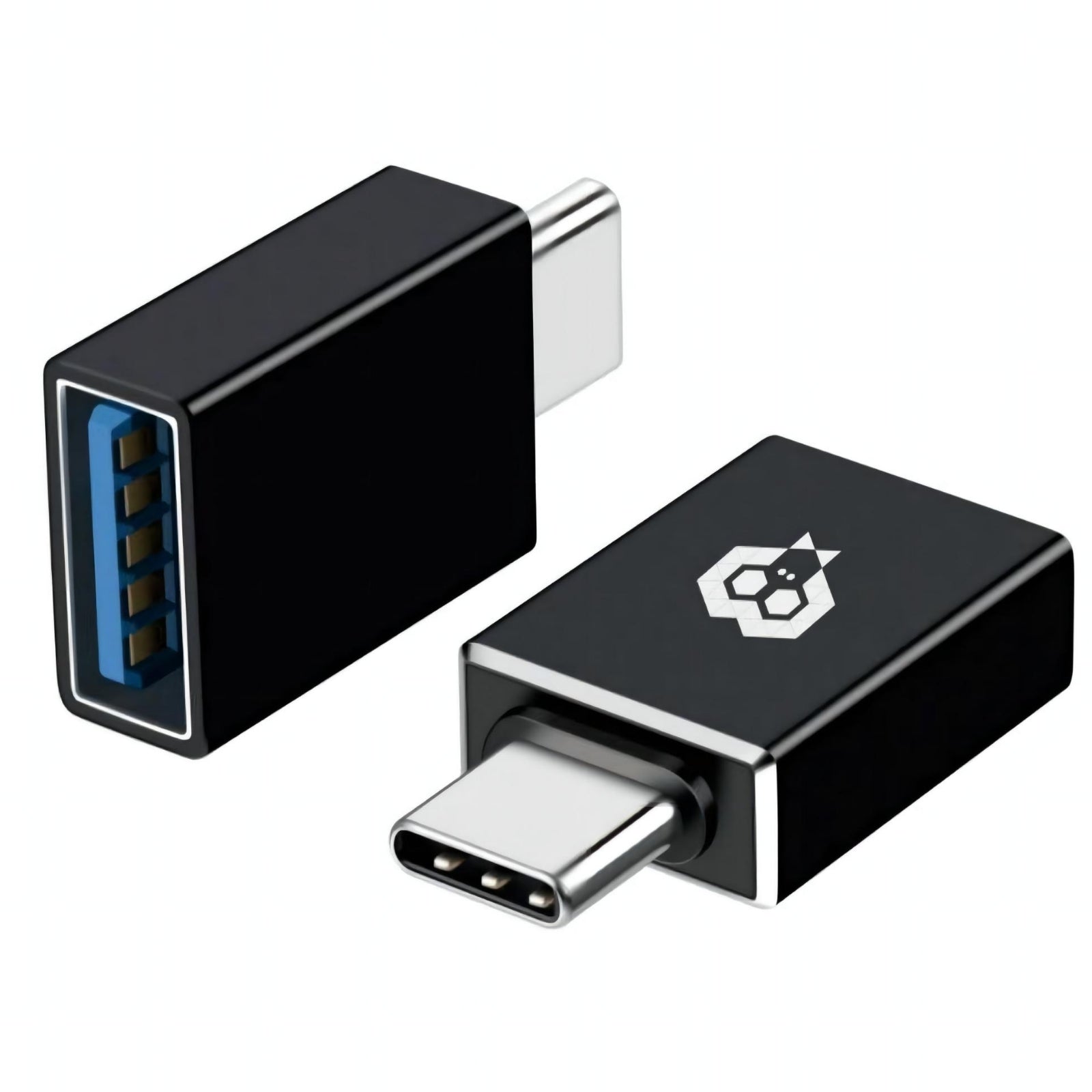MonkeyTEC USB-C auf USB 3.0 Adapter für Macbook, iPhone, iPad, Android, Notebook und weitere USB-C Geräte – Frontansicht – Produktbild von Soundmaxx Online