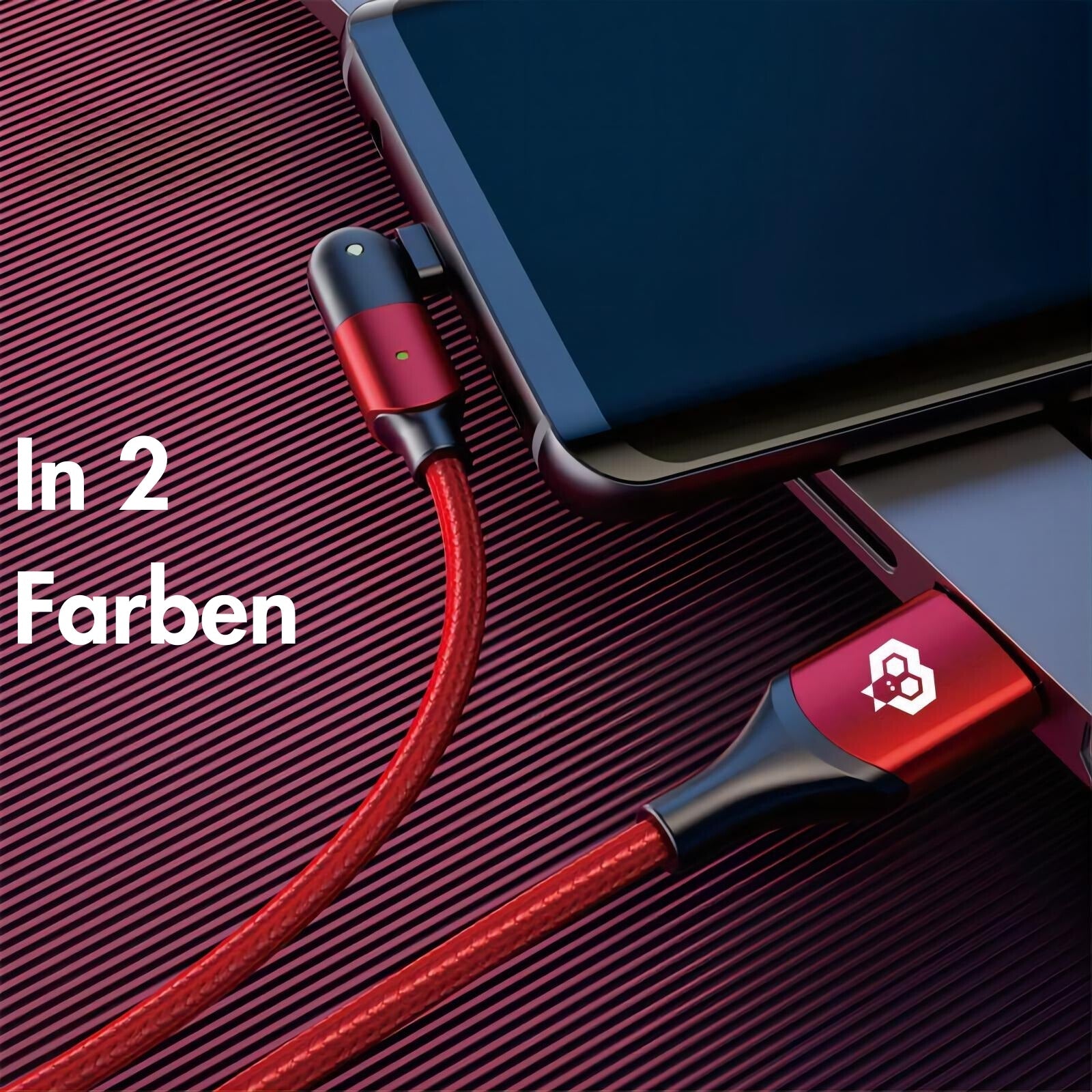 monkeytec usb c auf lightning kabel fur apple iphone mit schnelladefunktion und 180 rotation – Rückansicht – Produktbild von Soundmaxx Online