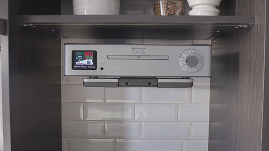 Soundmaster EliteLine KTD1020SI kitchen radio multi media center for undercounter with CD, DVB-T2, DAB+, FM, USB and Bluetooth