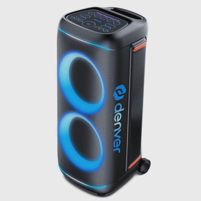 Denver BPS Event- und Partylautsprecher mit Mikrofon, Akku, TWS und LED – BPS-170, BPS-370, BPS-470 - von 400 W bis 2000W