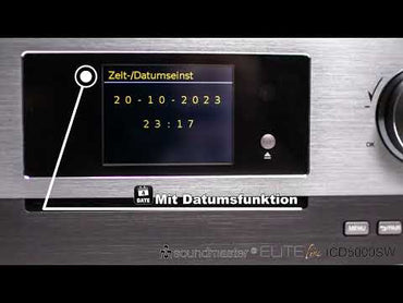 Soundmaster EliteLine ICD5000SW stereo system Internet radio CD player WLAN DAB+ FM radio USB AUX optical input Undok app control Spotify 2 x 50 watts RMS