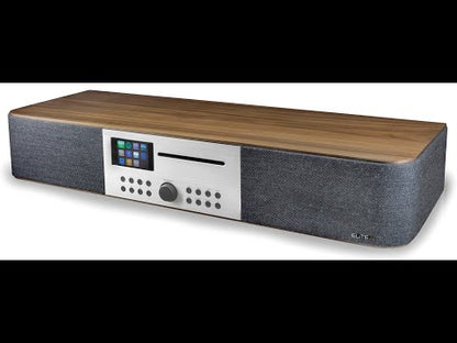 Soundmaster EliteLine ICD2018 Music Center – Internet Radio Stereo System with CD, DAB+, Network Streaming, Multiroom, and TV Sound via Digital Connection
