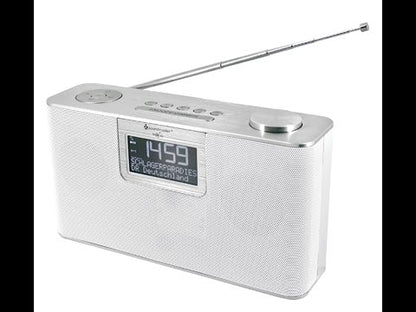 Soundmaster HighLine DAB700WE tragbares Digitalradio DAB+ UKW mit USB SD Bluetooth
