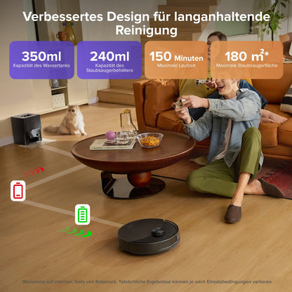 Roborock Q10 S5+ Saug- und Wischroboter mit Auto-Entleerungsstation