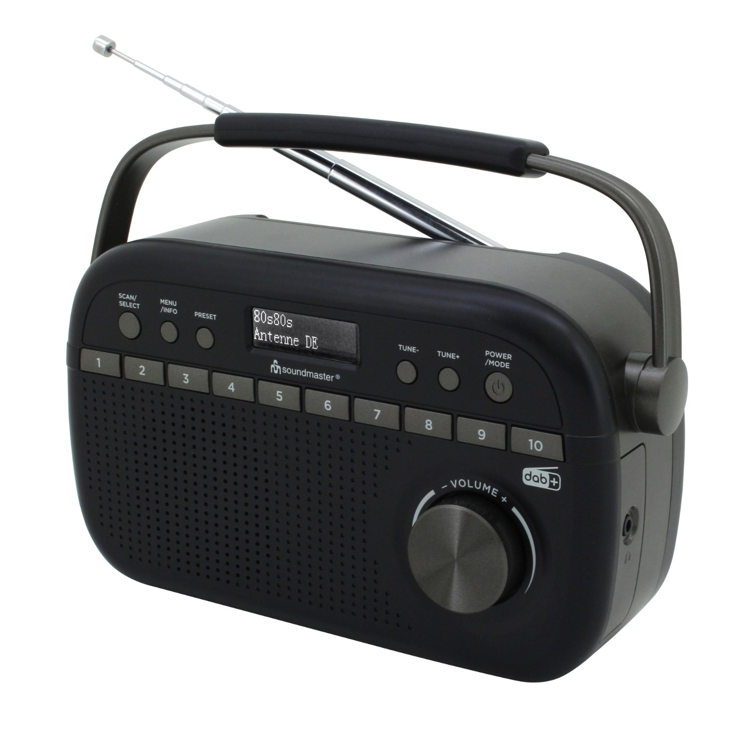 Soundmaster DAB280SW tragbares Digitalradio DAB+ UKW-RDS