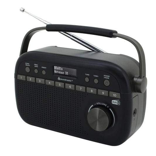 Soundmaster DAB280SW tragbares Digitalradio DAB+ UKW-RDS