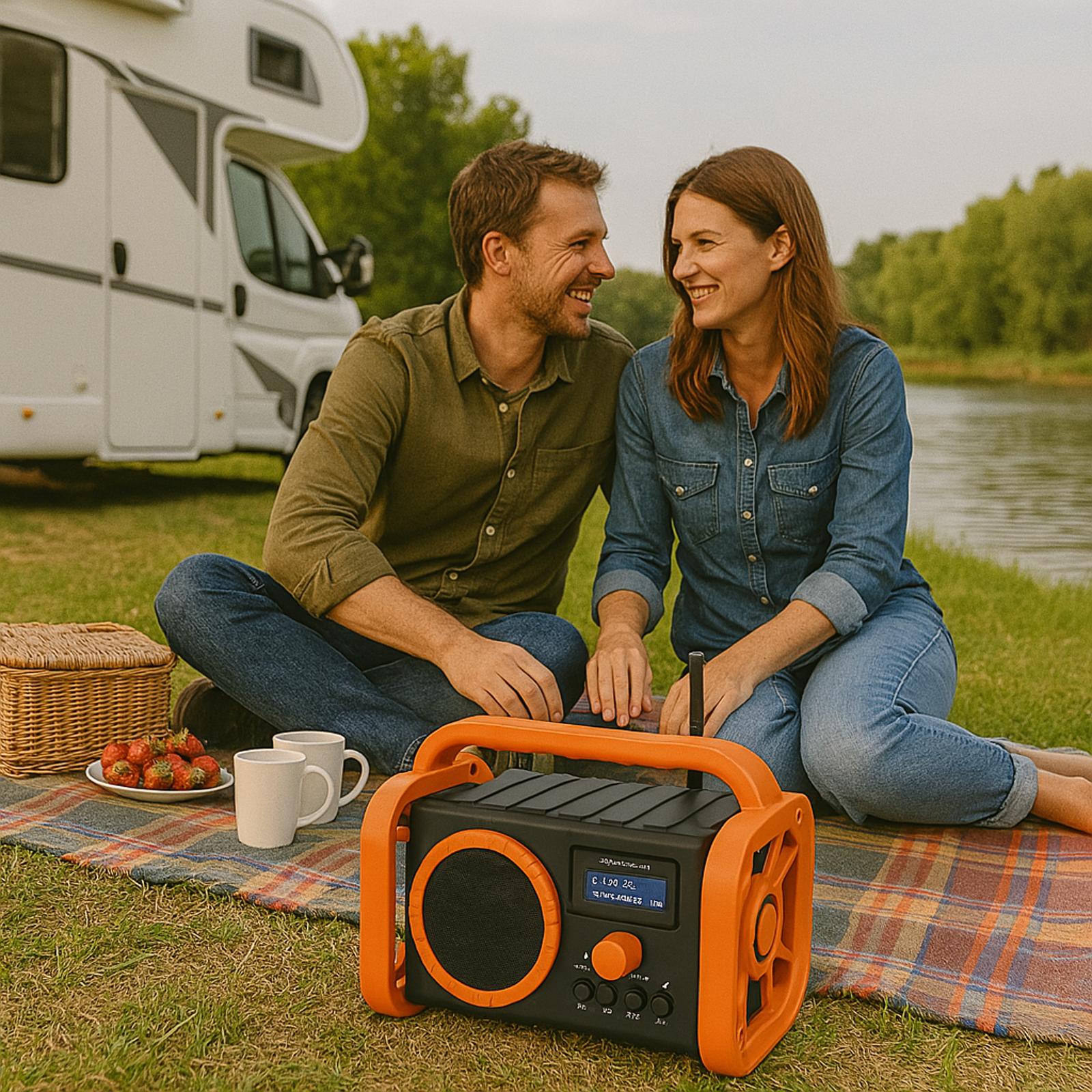 Soundmaster DAB80OR Baustellenradio Gartenradio