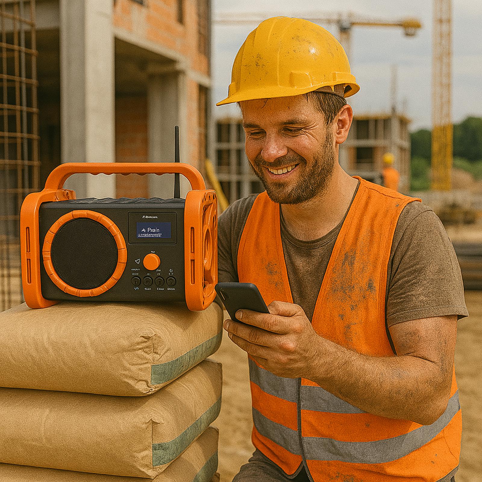 Soundmaster DAB80OR Baustellenradio Gartenradio