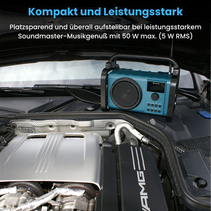Soundmaster DAB80SG Baustellenradio Gartenradio