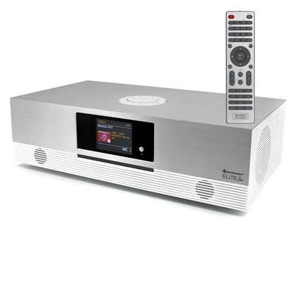 Soundmaster EliteLine ICD2080WE Internetradio Compacte installatie CD-speler WLAN Bluetooth DAB+ FM-radio Spotify Connect Undok app-bediening – Voorzijde – Productafbeelding van Soundmaxx Online
