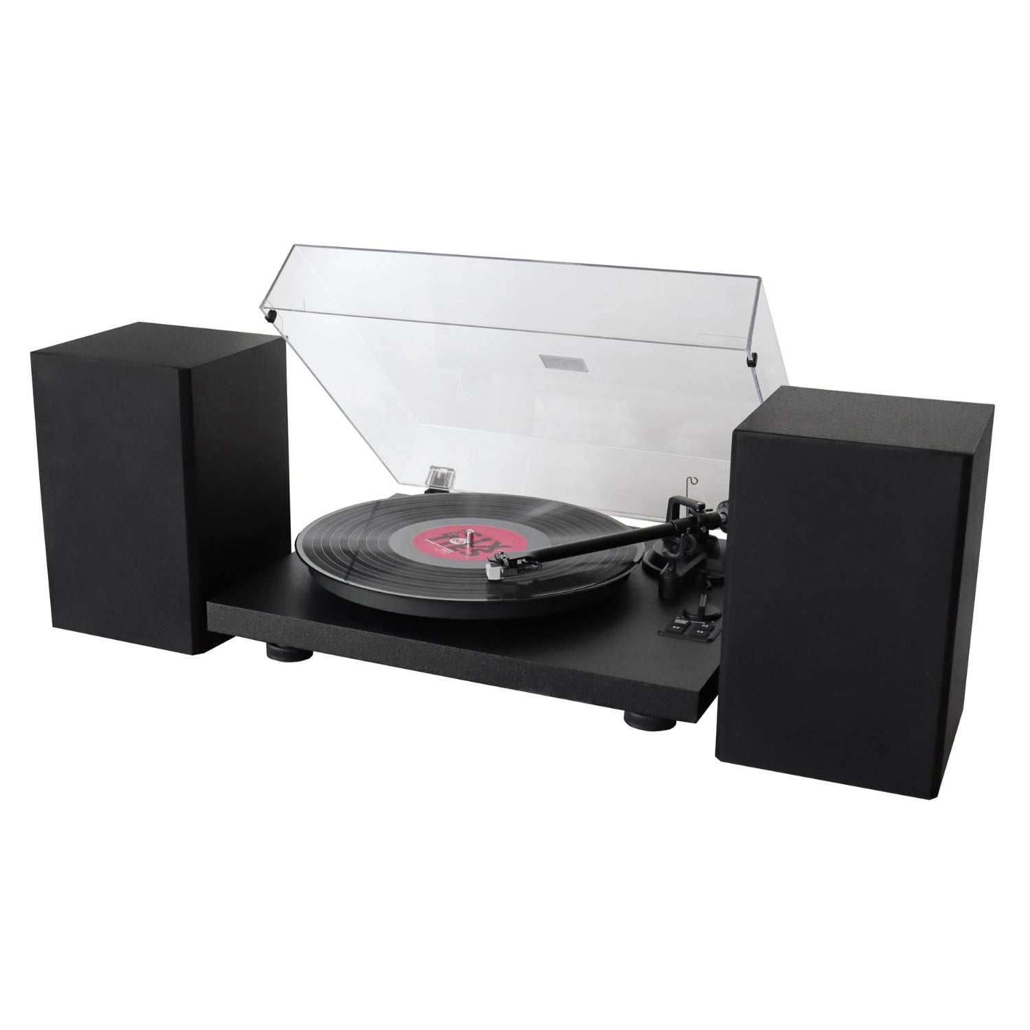 soundmaster eliteline pl711 holz plattenspieler audio technica bluetooth pc encoding 2 wege bass reflex lautsprechern – Detailaufnahme – Produktbild von Soundmaxx Online