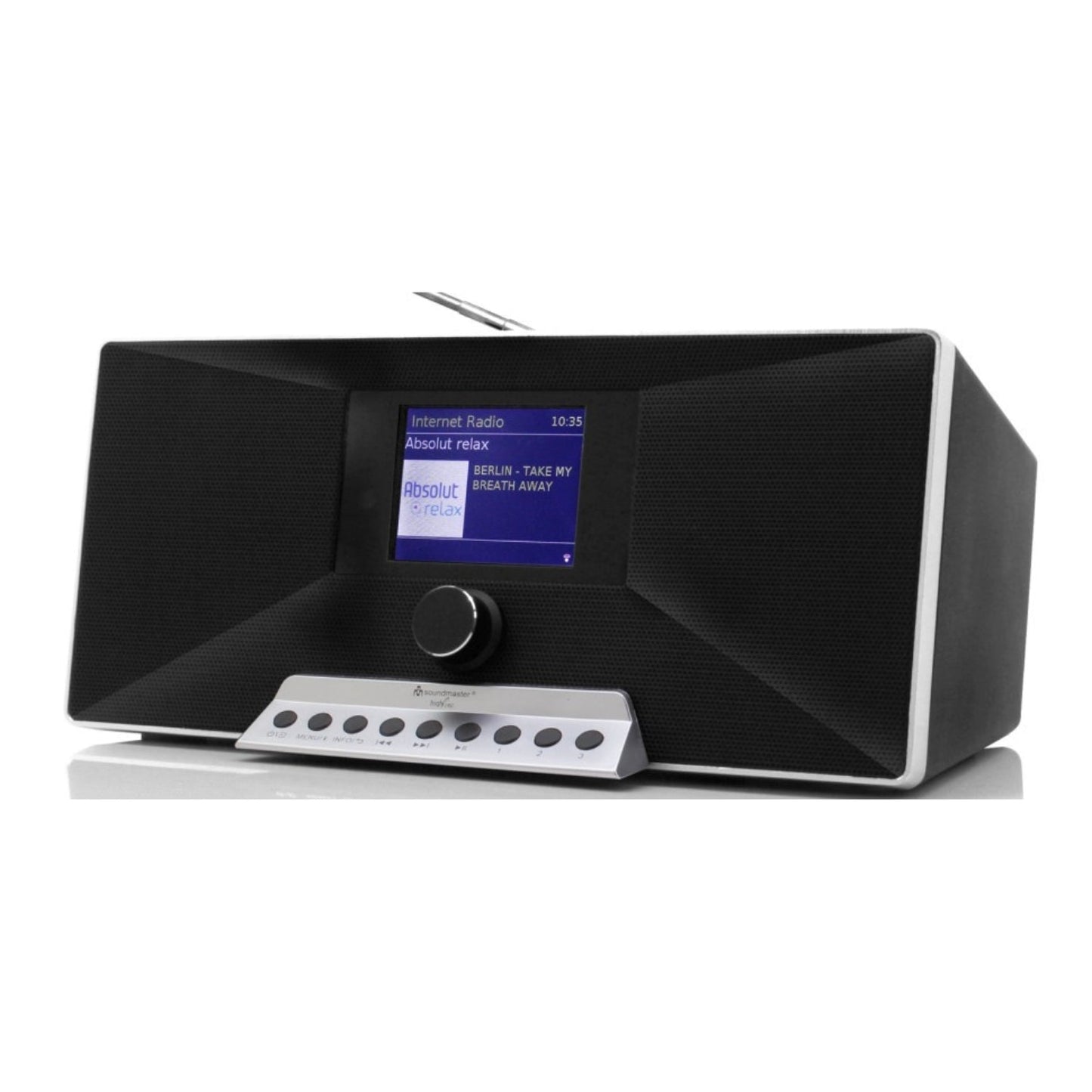 Soundmaster HighLine IR3500SW Internetradio DAB+ Bluetooth Spotify UNDOK Appsteuerung – Frontansicht – Produktbild von Soundmaxx Online