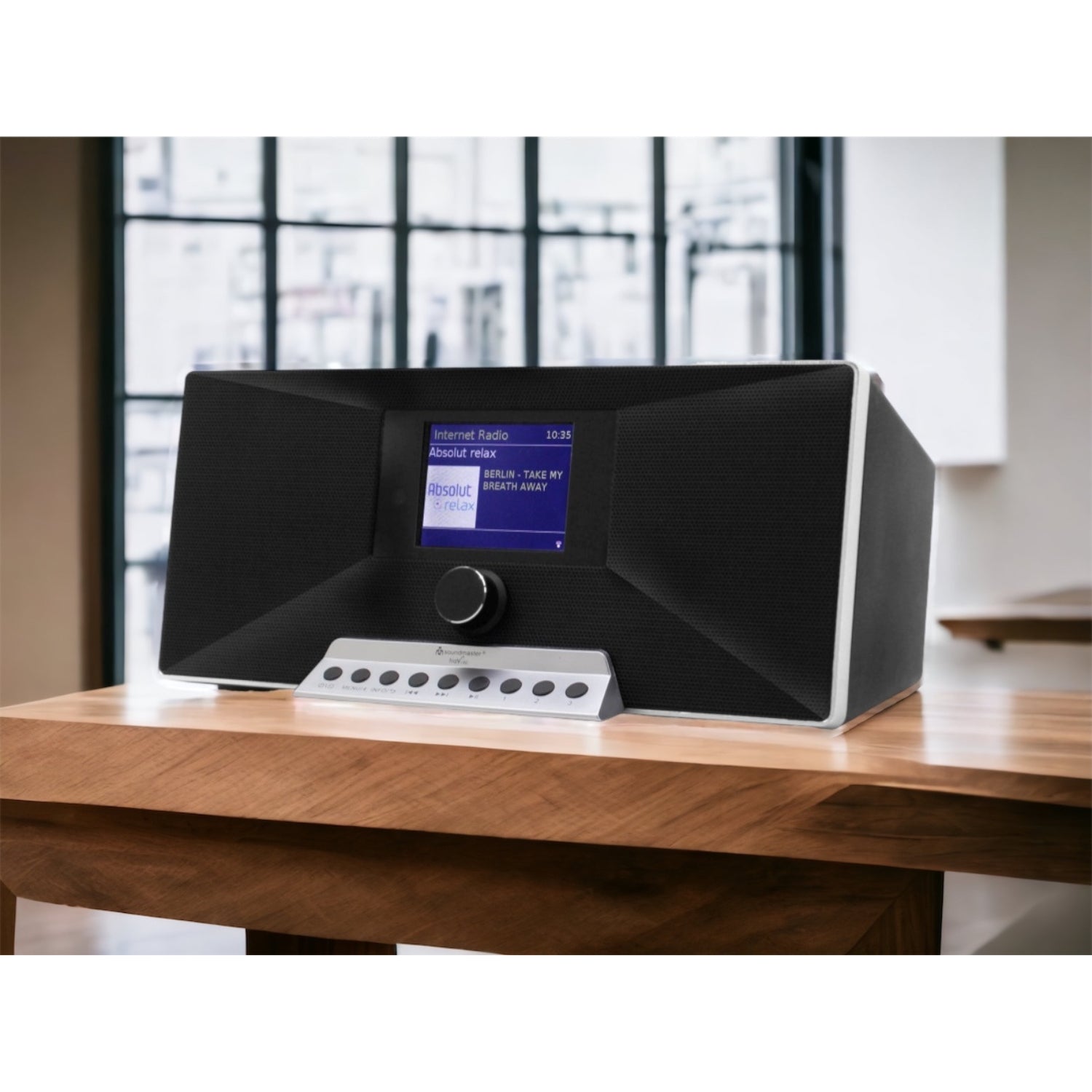 soundmaster ir3500sw internetradio dab bluetooth spotify undok appsteuerung – Seitenansicht – Produktbild von Soundmaxx Online