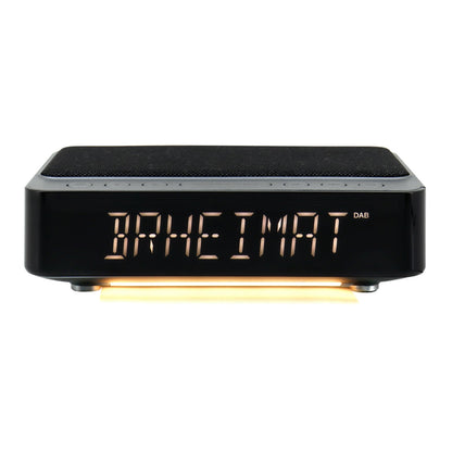 UR250AN Radiowecker von Soundmaster mit gepolsterter Ladefläche, LED Nachtlicht, Sleep-Timer und dimmbarer Anzeige.