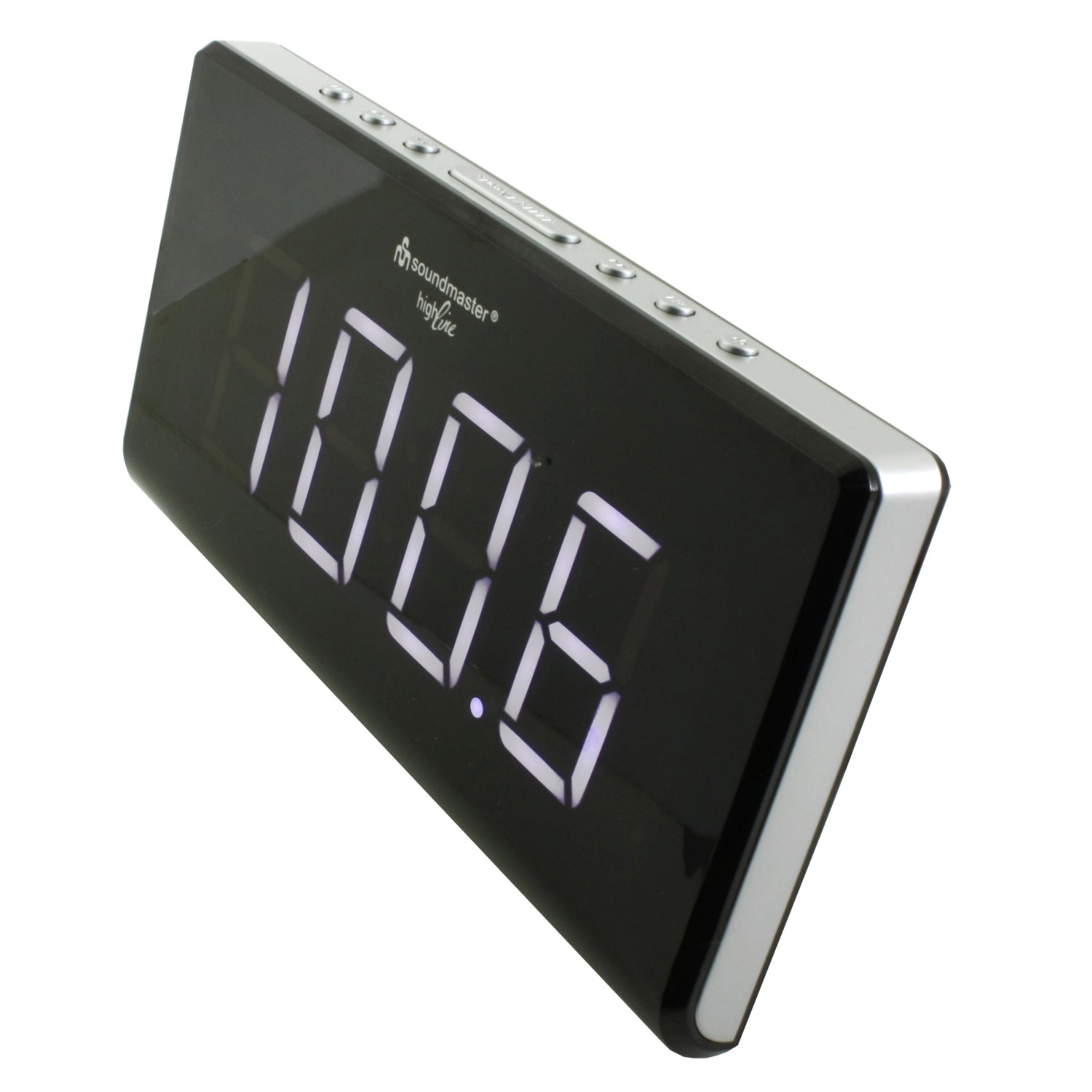 soundmaster ur8400 jumbo led alarm ukw pll uhrenradio mit 2 weckzeiten und dimmbaren display – Detailaufnahme – Produktbild von Soundmaxx Online