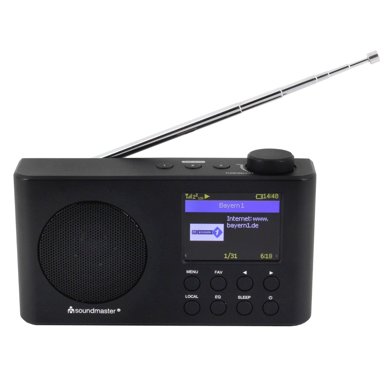 Soundmaster IR6500SW kleines Internetradio DAB+ UKW Radio