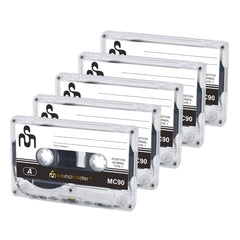 Soundmaster MC905P blank cassettes audio cassettes compact cassettes 5-pack (IEC1-Normal 90 minutes)