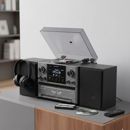 Soundmaster MCD5600 Stereoanlage mit Plattenspieler DAB+