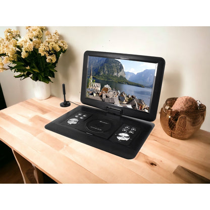 soundmaster pdb1600sw draagbare dvd-speler met dvb t2 hd-tuner en 15,4 tft-scherm inclusief 300 spellen – zijaanzicht – productafbeelding van Soundmaxx Online