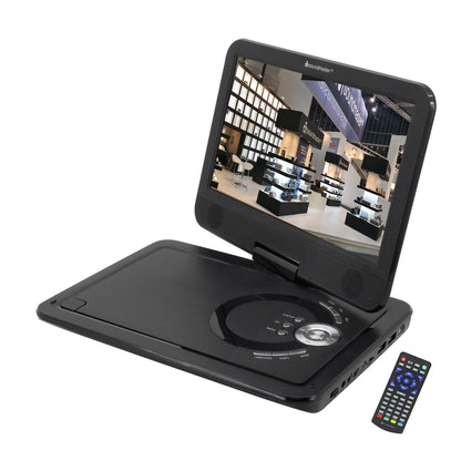 Soundmaster PDB1910SW draagbare dvd-speler DVB-T2 HD-tuner 25,65 cm/10,1" accu incl. 300 spellen – vooraanzicht – productafbeelding van Soundmaxx Online