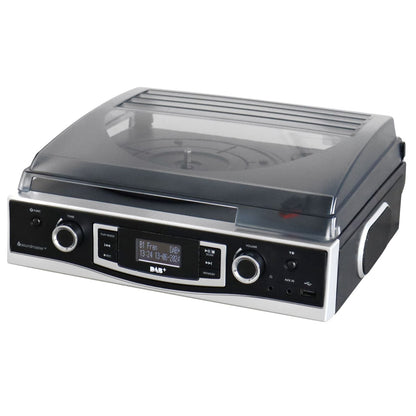 Soundmaster PL590SW Plattenspieler DAB+ Radio eingebaute