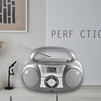 soundmaster scd1800ti dab digitalradio ukw boombox mit cd mp3 bluetooth streaming usb anschluss – Detailaufnahme – Produktbild von Soundmaxx Online