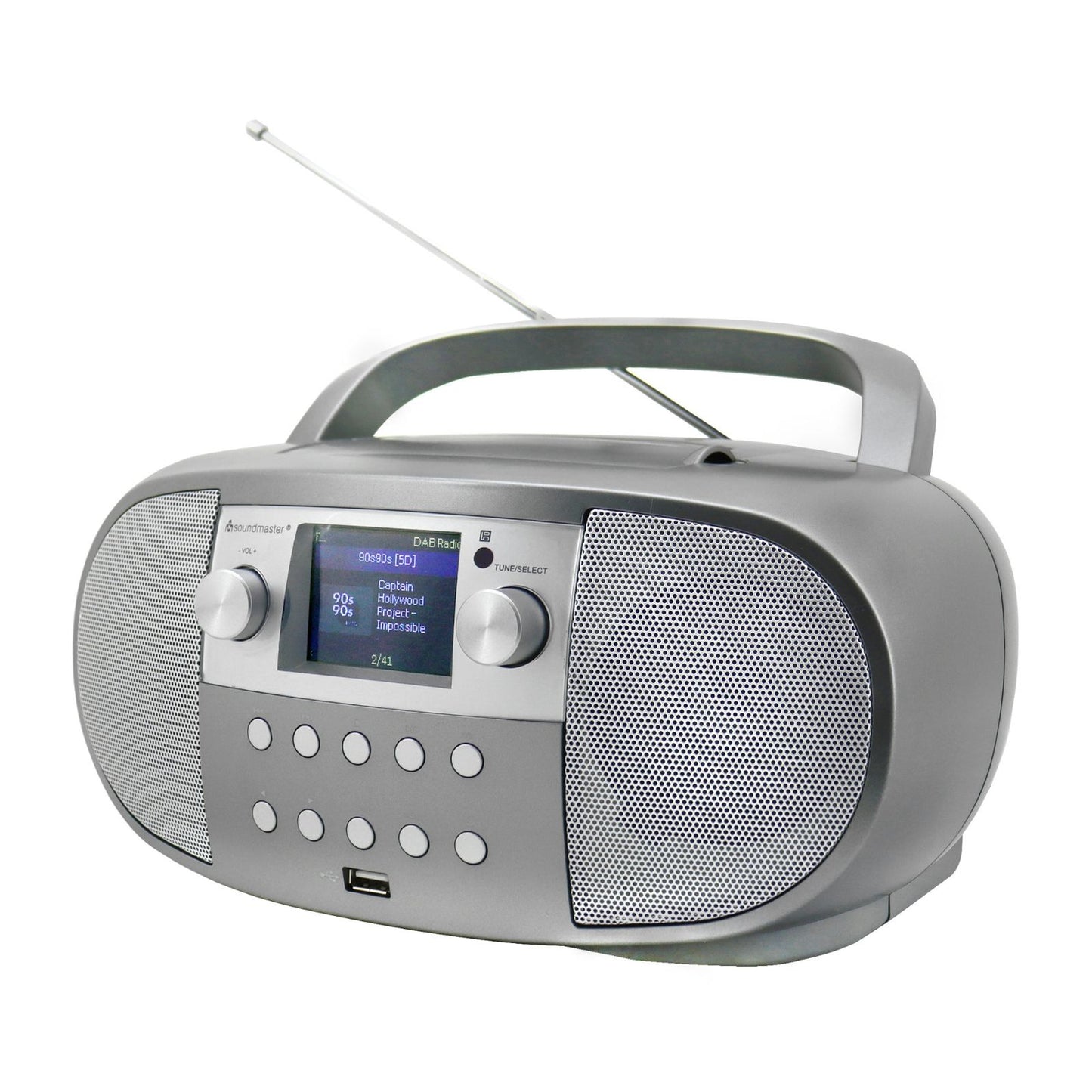 soundmaster scd7600ti boombox internetradio wlan netzwerkradio dlna bluetooth dab cd usb mp3 weckerfunktion horbuchfunktion farbdisplay – Rückansicht – Produktbild von Soundmaxx Online