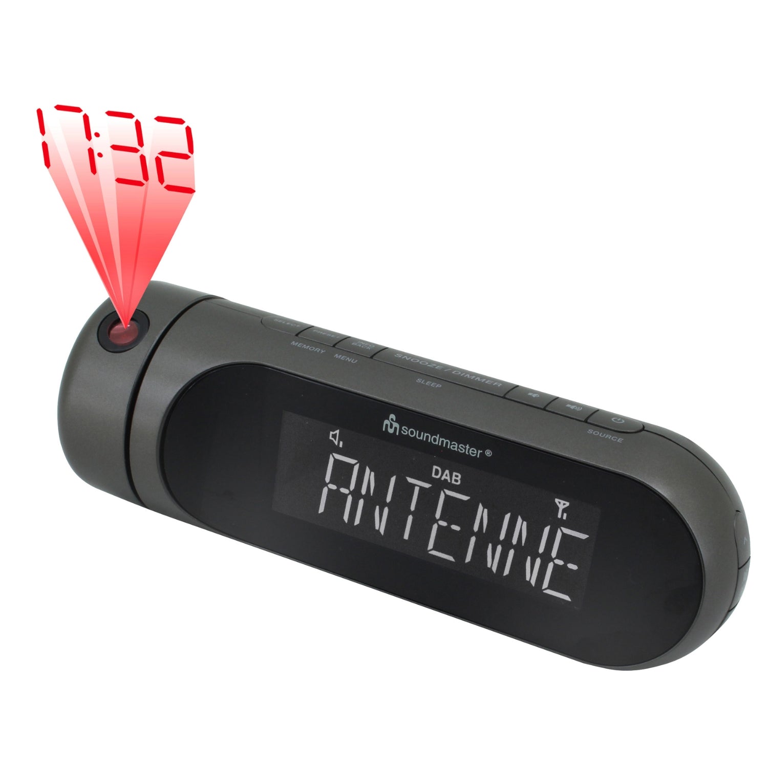 Soundmaster UR6700AN Projektionswecker Radiowecker DAB+ UKW