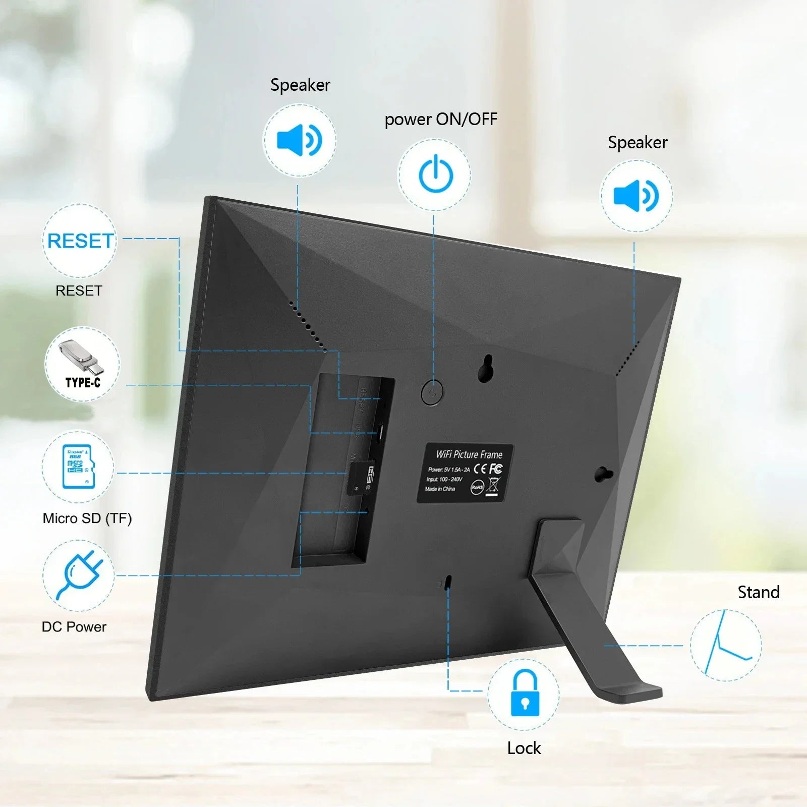 Frameo Wifi Digital Photo Frame 10.1 Inch 32GB/64GB Smart